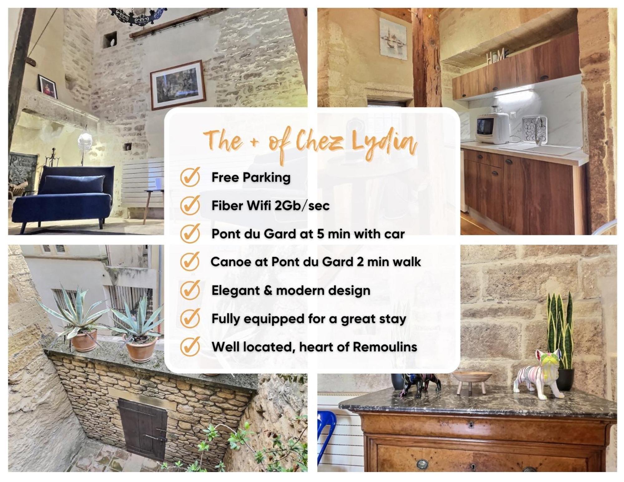Chez Lydia - Loft Cosy, Depart Canoe A Pied, Proche Pont-Du-Gard Et Uzes Remoulins Buitenkant foto